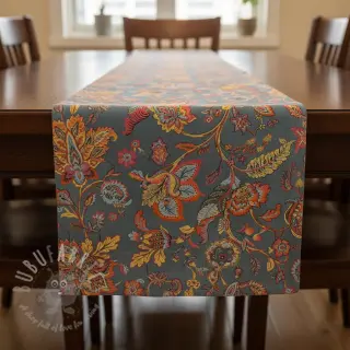 Decoratiestof jacquard Inaya ciel