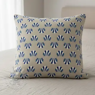 Decoratiestof Linenlook Seashell blue