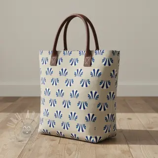Decoratiestof Linenlook Seashell blue