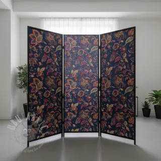 Decoratiestof jacquard Inaya bleu
