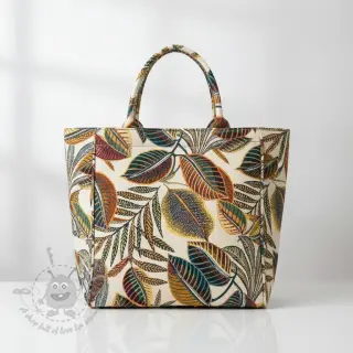 Decoratiestof jacquard Cacao allover multico