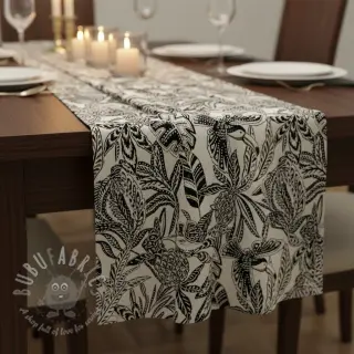 Decoratiestof jacquard Fortuna blanc