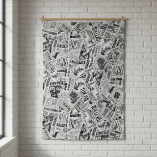 Dekoračná látka jacquard Neo noir blanc