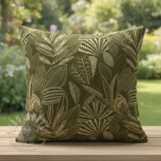 Decoratiestof jacquard Legende kaki