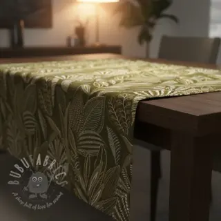 Decoratiestof jacquard Legende kaki