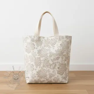 Decoratiestof jacquard Jacobean lin