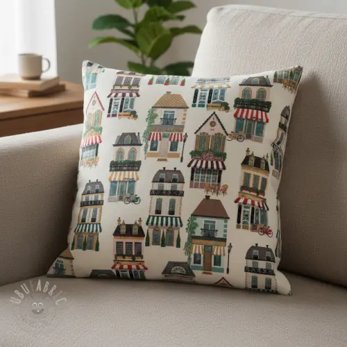 Decoratiestof premium Shop Boutique City digital print