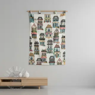 Decoratiestof premium Shop Boutique City digital print