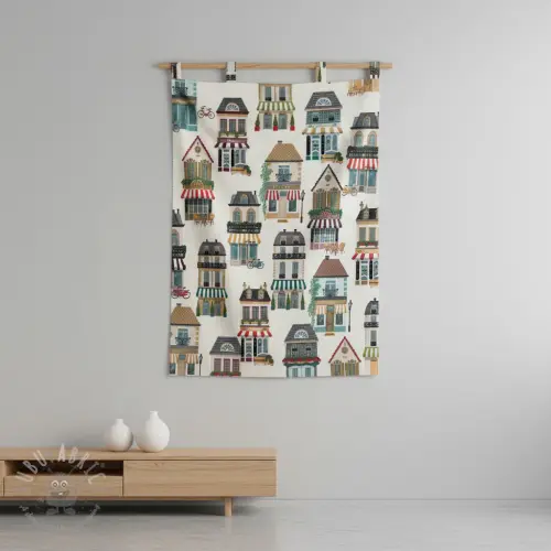 Decoratiestof premium Shop Boutique City digital print