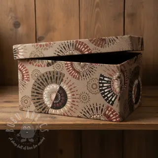 Decoratiestof jacquard Mandala Circle Sun