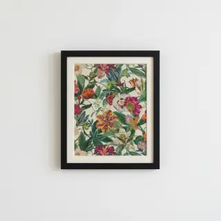 Dekoračná látka Linenlook Flashy Floral Party digital print