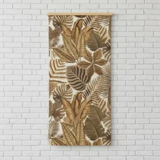 Dekoračná látka premium Leaf Embroidery digital print