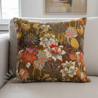 Decoratiestof jacquard Opium allover or
