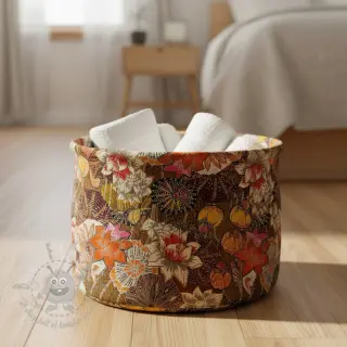 Decoratiestof jacquard Opium allover or