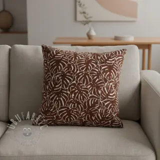Decoratiestof jacquard Anthéa terracotta