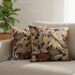 Decoratiestof jacquard Mayorque noir