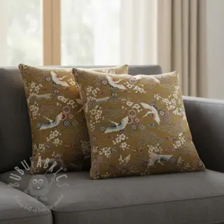 Decoratiestof jacquard Grues or