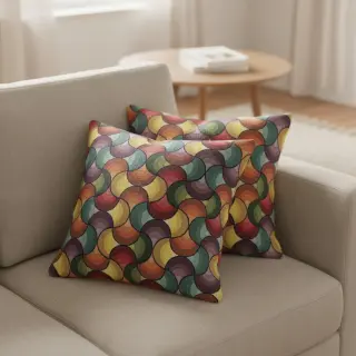 Dekoračná látka GOBELIN PREMIUM Graphic Wave Scale