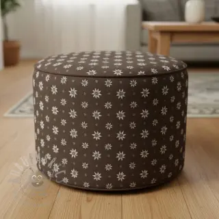 Decoratiestof jacquard DOUBLE FACE Landhaus Edelweiss taupe