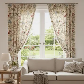 Decoratiestof Linenlook premium Flower Dreamy Field digital print