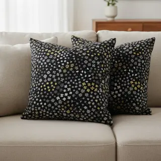 Dekoračná látka jacquard Flower Mix Sprinkle metallic deluxe