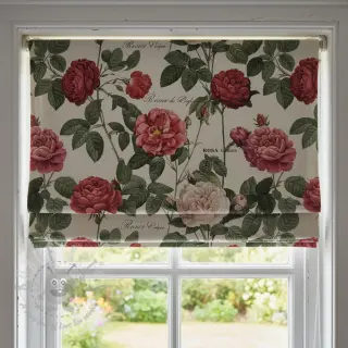 Decoratiestof Linenlook premium Vintage Rose Garden digital print