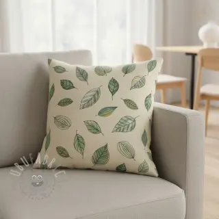 Decoratiestof Handpainted Leaf Art digital print
