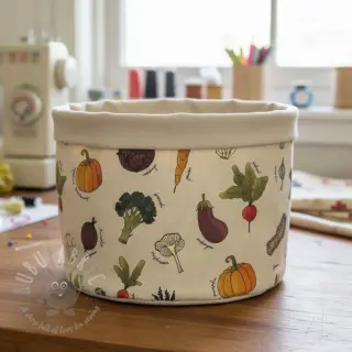 Decoratiestof Veggie Harvest Garden digital print