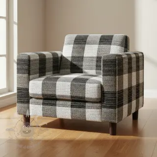 Decoratiestof jacquard TWEED allover graphite