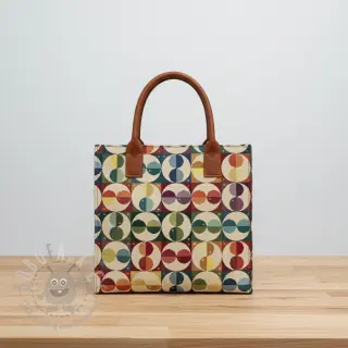 Decoratiestof GOBELIN PREMIUM Graphic square circle