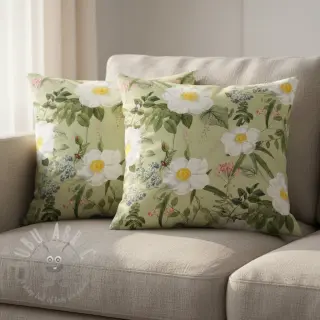 Decoratiestof Romantic rose garden digital print