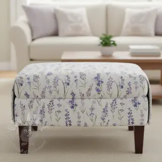 Decoratiestof premium Watercolour lavender field