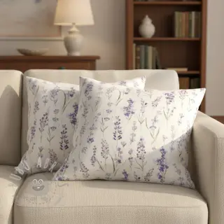 Decoratiestof premium Watercolour lavender field
