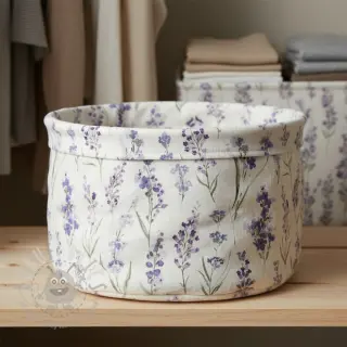 Decoratiestof premium Watercolour lavender field