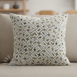 Decoratiestof jacquard Pagne allover jaune
