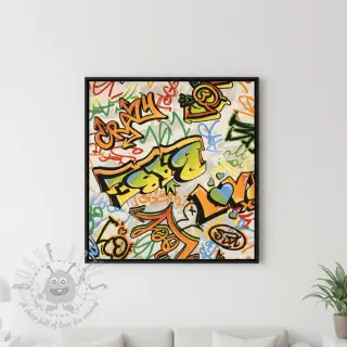 Decoratiestof premium Graffiti street art