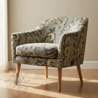Decoratiestof jacquard Boho leaves