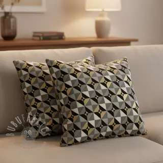 Decoratiestof jacquard Diamond cube luxury