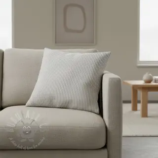 Decoratiestof DOBBY Colored stripe grey