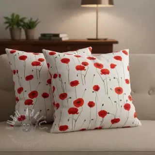 Decoratiestof premium Poppy field