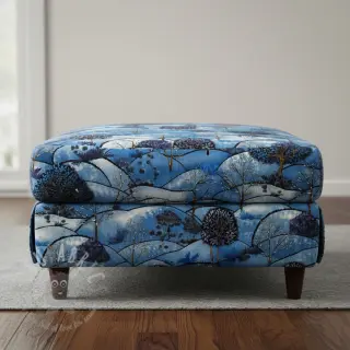 Decoratiestof Forest hill winter digital print
