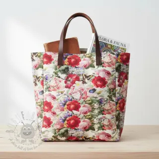 Decoratiestof met teflonbehandeling ROMANTIC BOTANIC