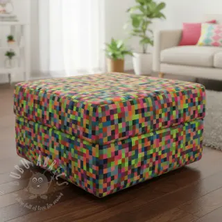 Decoratiestof jacquard Pixels