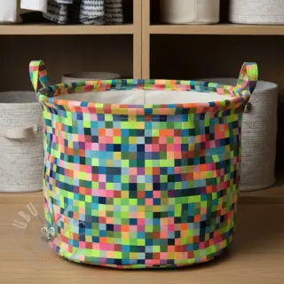 Decoratiestof jacquard Pixels