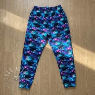 Geruwde sweaterstof JOGGING In the night design B digital print