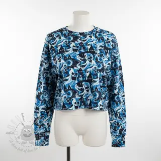 Sweaterstof Spooky design C digital print