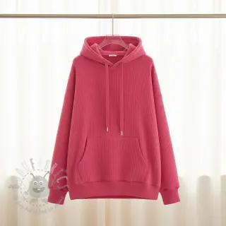 Geruwde sweaterstof JOGGING fuchsia