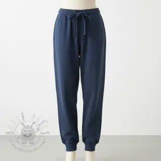 Geruwde sweaterstof JOGGING navy