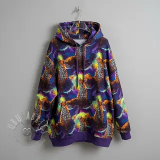 Sweaterstof Fantasy fox digital print