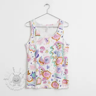 Tricot Shells white digital print